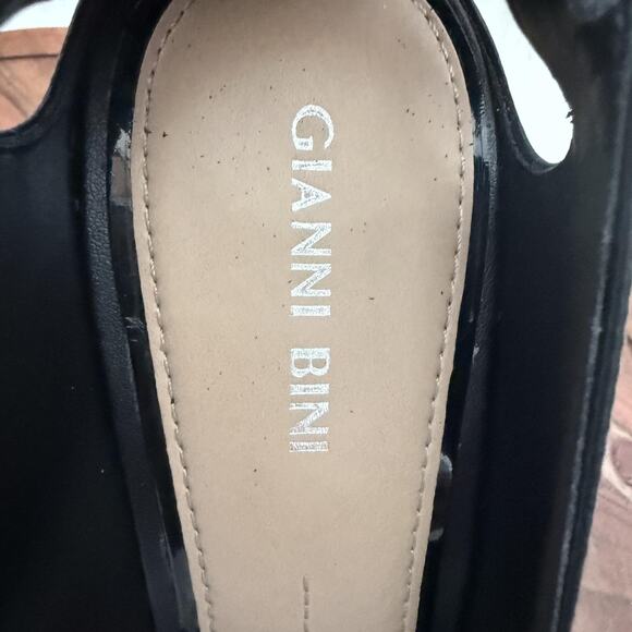 Gianni Bini Shoes Womens Size 9.5 Black Ankle Strap Stiletto Pumps Pointed Toe‎ - Picture 5 of 15